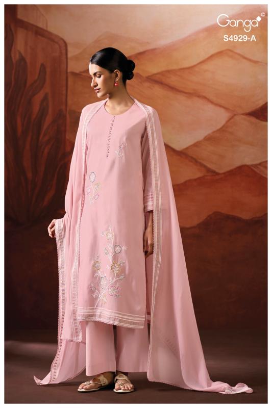 Ganga kylisse 4929 wholesale dress material shops at hyderabad telangana